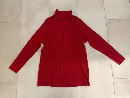 Damen Rollkragenpullover rot