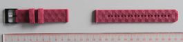 Nr159 Dunkelrotes Silikon Uhrenband mit 20mm Steg