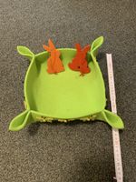 Frühlingsdeko Filzkorb Osterkorb mit Hasen Deko 🐣Ki20
