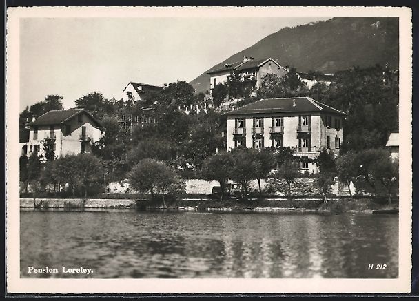 Cartoline postali: Minusio-Locarno, Pension Loreley am See – Usato da Berlin venduto da bartko-reher