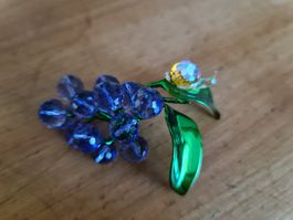 Swarovski Figur Schnecke auf Blaubeere Neu und OVP 