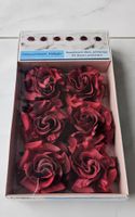 Dekosortiment Rosen, dunkelrot, 6er Pack