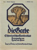 Die Garbe Rudolf von Tavel 1925
