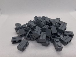 Lego 50 Stk. Mauersteine 1x2 dark bluish gray (new)