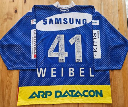 EV Zug Trikot #41 Lars Weibel Grösse XL EVZ NLA Hockey