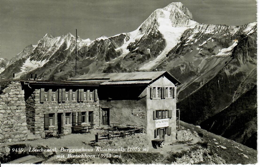 Ansichtskarten: Lötschental Berggasthaus Kummenalp – Gebraucht aus Hochdorf von Ziegel-16