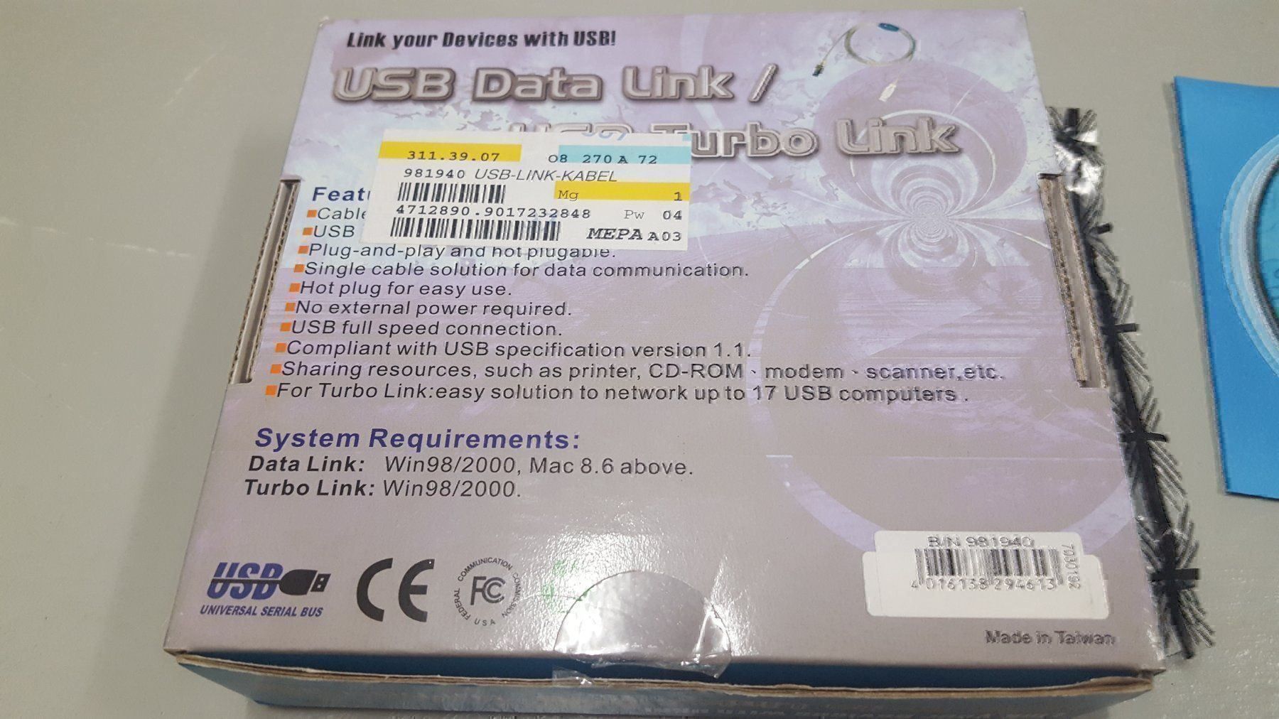 Kabel: USB Data Link USB Turbo Link Kabel – Gebraucht aus Thun von Aspi7 4
