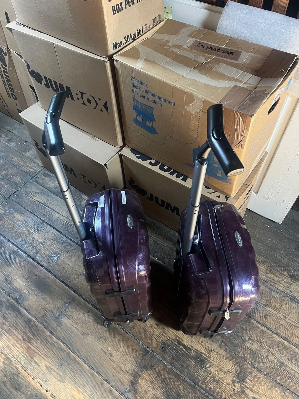 Samsonite Reisekoffer: 2x Samsonite Handgepäck-Koffer Violett Cabin Size – Gebraucht aus Zürich von bretxo 3