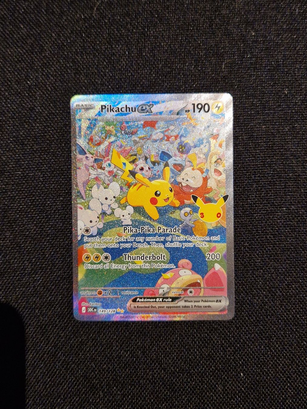Pokémon Carte collezionabili: Pikachu ex 30th eng – Nuovo (secondo la descrizione) da Giubiasco venduto da MrGru1992