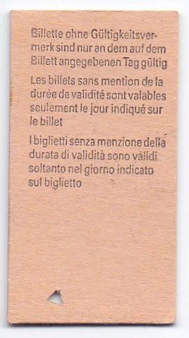 Biglietti: Billette Landquart - Maienfeld 1986 – Usato da Langenthal venduto da Sammlungs_aus 1