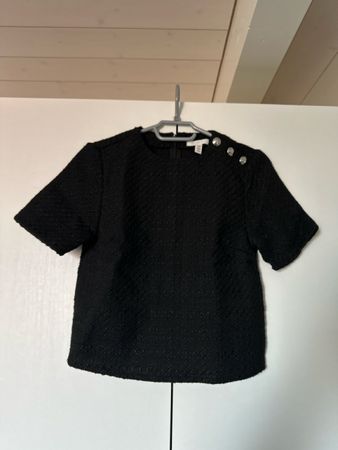 H&M T-Shirt Schwarz Grösse XS neu elegant