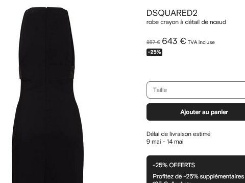 Dsquared2 Vestiti: Dsquared2 rückenfreies Kleid / robe dos ouvert .S – Usato da Collonges venduto da Auganien 7