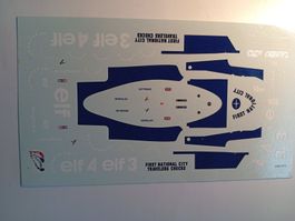 Décal 1/43 Tyrrell P34/2 6 roues