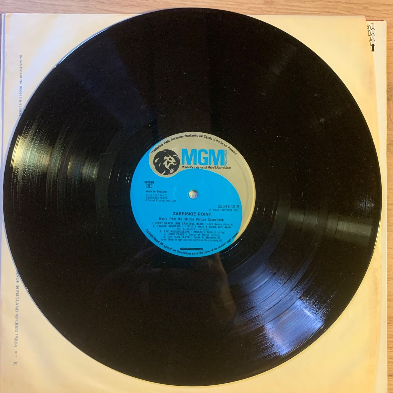 Schallplatten: ZABRISKIE POINT...COMPIL UK...EX/EX – Gebraucht aus Gals von Diskopat 2