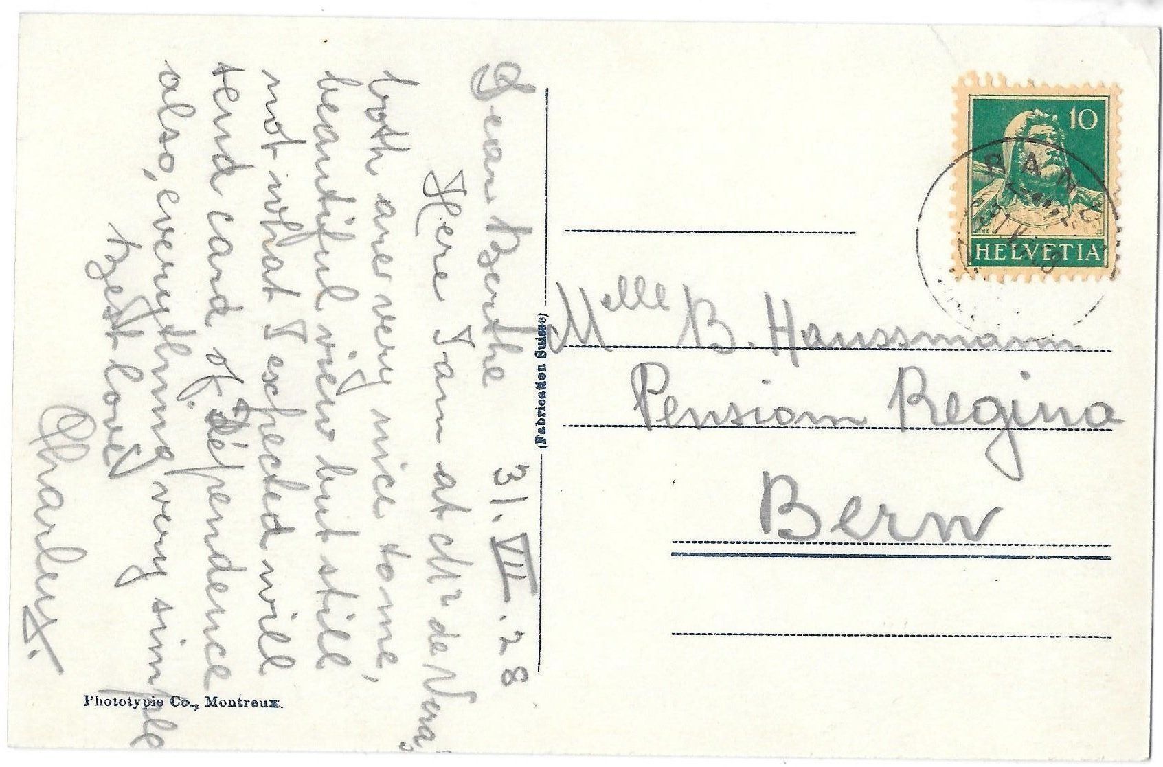 Cartoline postali: Randa Hotel Weisshorn und Bisgletscher – Usato da Olten venduto da clotaldi 1
