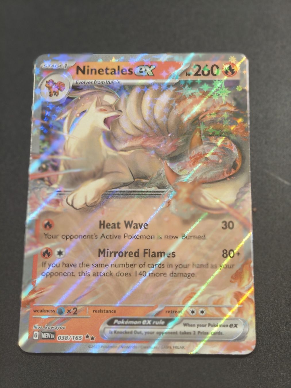 Pokémon Carte collezionabili: Ninetales EX - Mew - 038/165 EN – Nuovo (secondo la descrizione) da Therwil venduto da Cordachu_Trade