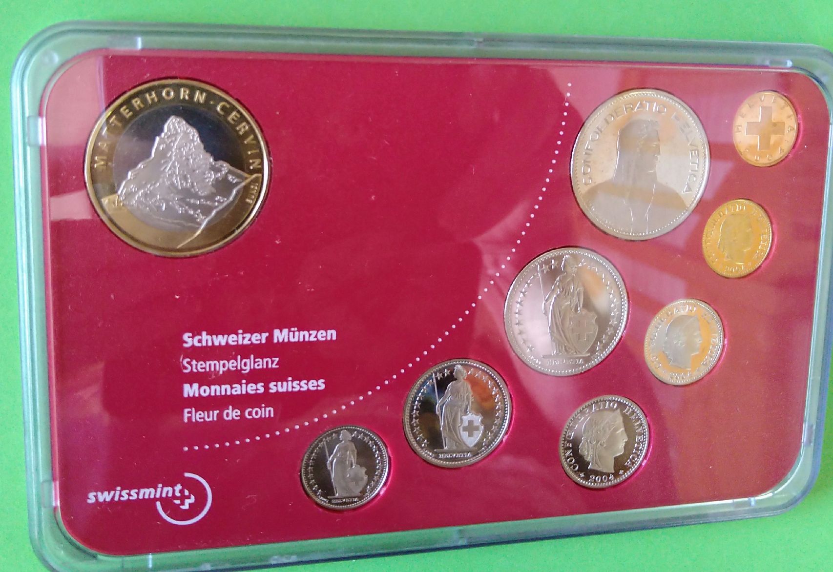 Alle Münzen: Schweizer Münzen-Set 2004 Matterhorn, Stempelglanz – Gebraucht aus Wangen b. Olten von ErikaK06 2