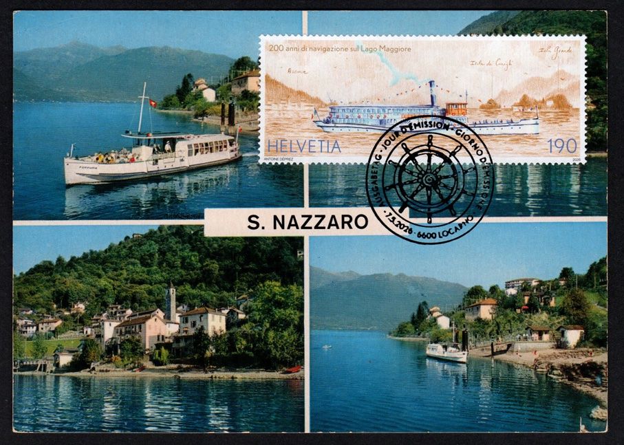 Tutti i francobolli: Maximumkarte Schifffahrt Lago Maggiore – Nuovo (secondo la descrizione) da Dottikon venduto da haeusibuh5