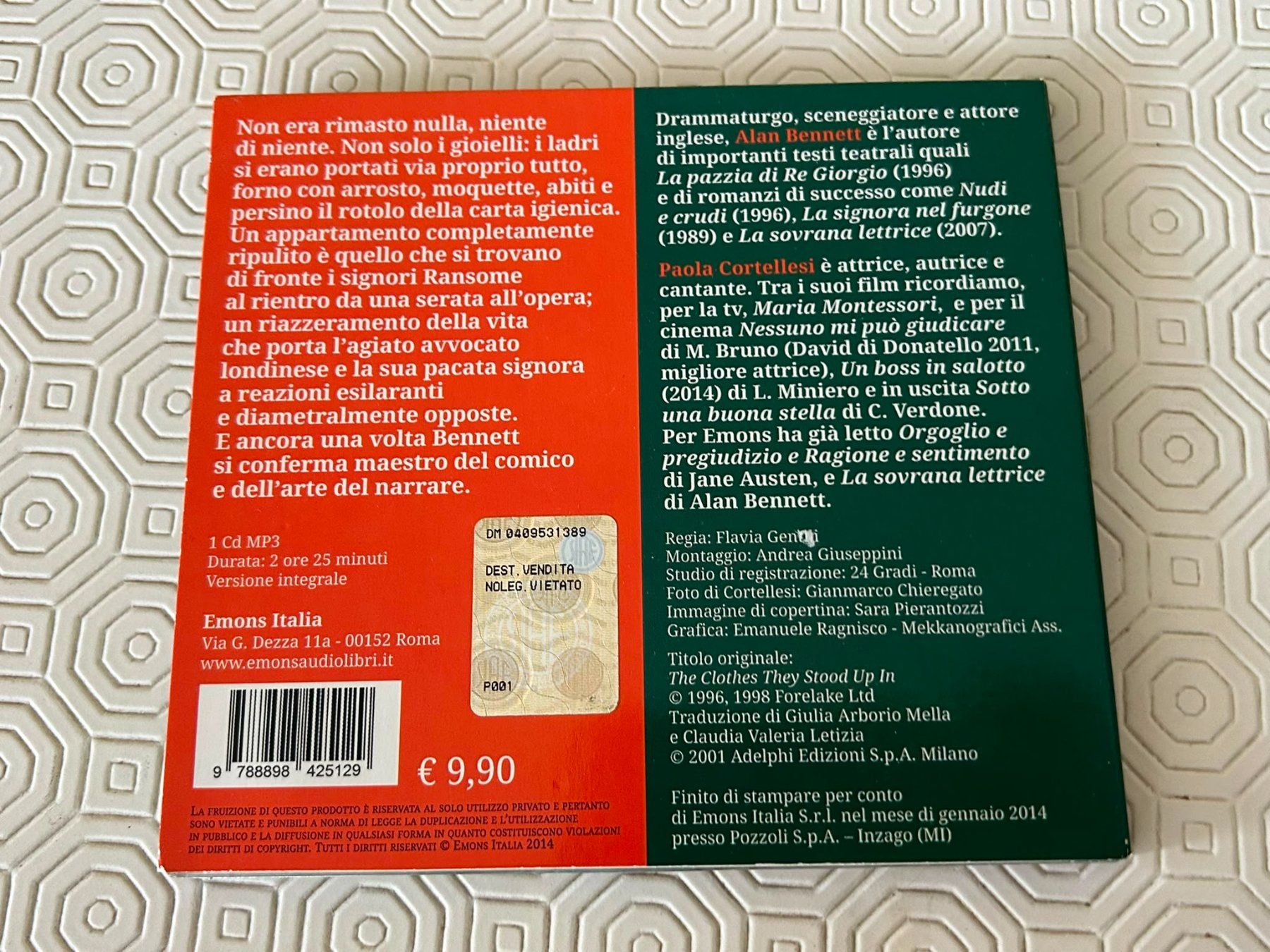 Livres audio: Audiolobro "Nudi e crudi" di Alan Bennett – D'occasion à Melano par H-Sara 1