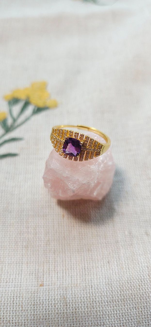 Anelli: NEW - S925 Amethyst Ring (Adjustable) – Nuovo (secondo la descrizione) da Zürich venduto da cin_wcf6 2