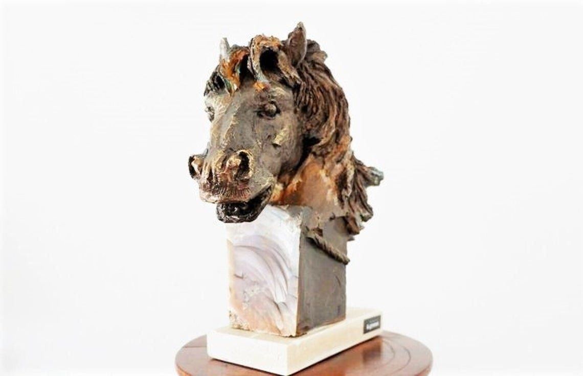 Skulpturen & Statuen: A.G. Pferd - Skulptur - Mischtechnik – Gebraucht aus Ponte Tresa von 11GalleriaAlterEgo11 8