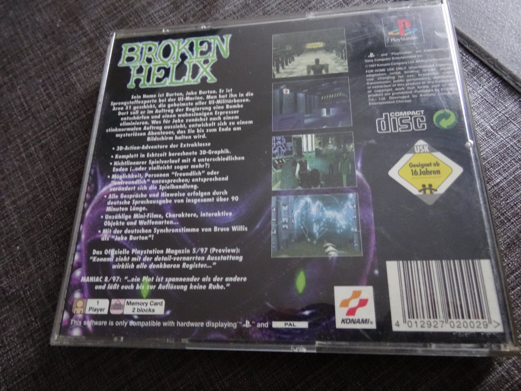 Sony Giochi: Broken Heilx PS1 – Usato da Olten venduto da Disc-Ausverkauf 2