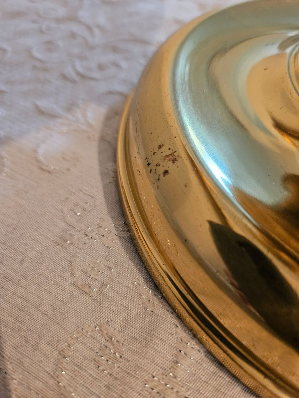 Lampade: Messing Lampe mit Opalglaskugel – Usato da Wittenbach venduto da anzo4 5