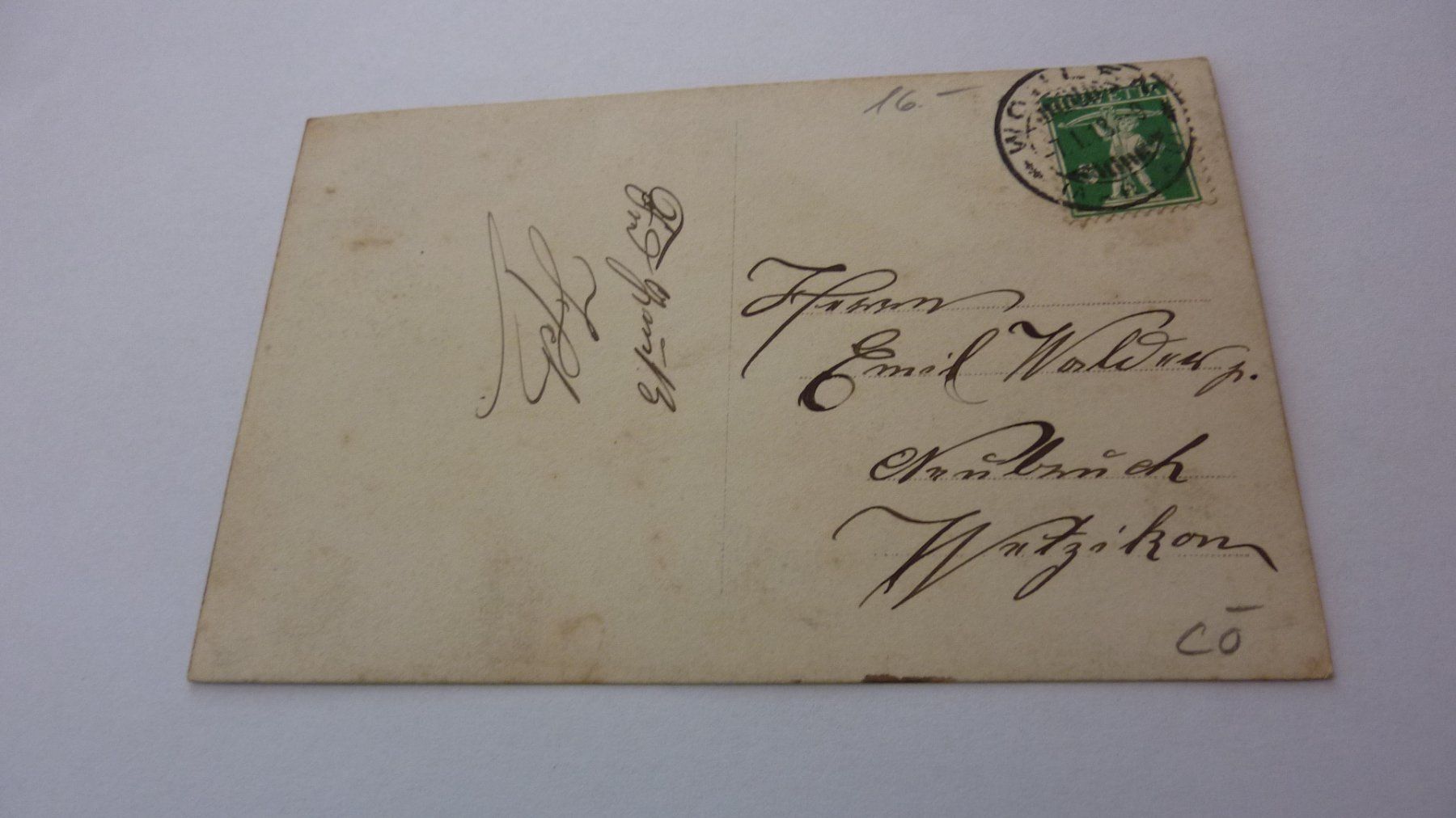 Cartoline postali: Uralte Ansichtskarte : Wohlen , Bahnhof um 1918 – Usato da Birrwil venduto da Schnaepli 1