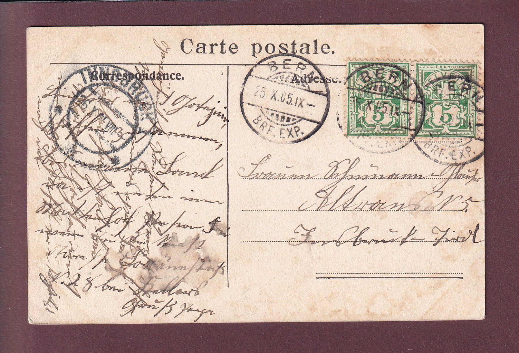 Cartoline postali: BERN - Bärengraben - 1905 //abgelöste Schichten // – Usato da Pully venduto da nicecards 1