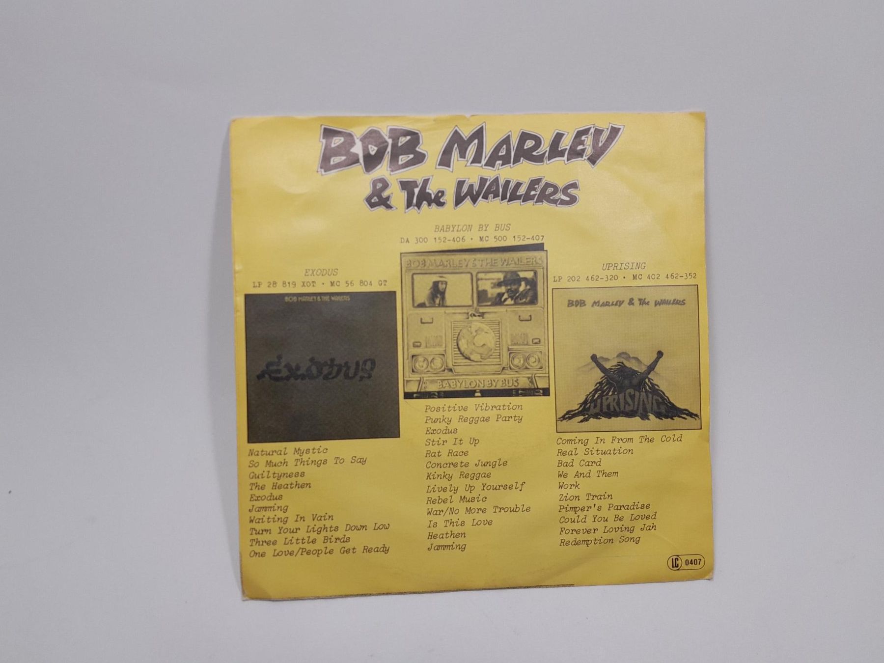 Dischi in vinile: Vinly / Single - Bob Marley  Three little Birds – Usato da Männedorf venduto da Bel-view 1