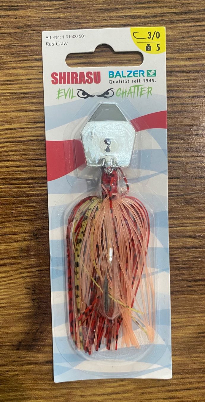 Balzer Köder: BALZER Shirasu Evil Chatterbait Gr.3/0 5g – Neu und originalverpackt aus Widnau von Fishingtackle_Oggy