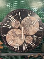 Wanduhr im Vintage-Stil, Weltkarte Designz
