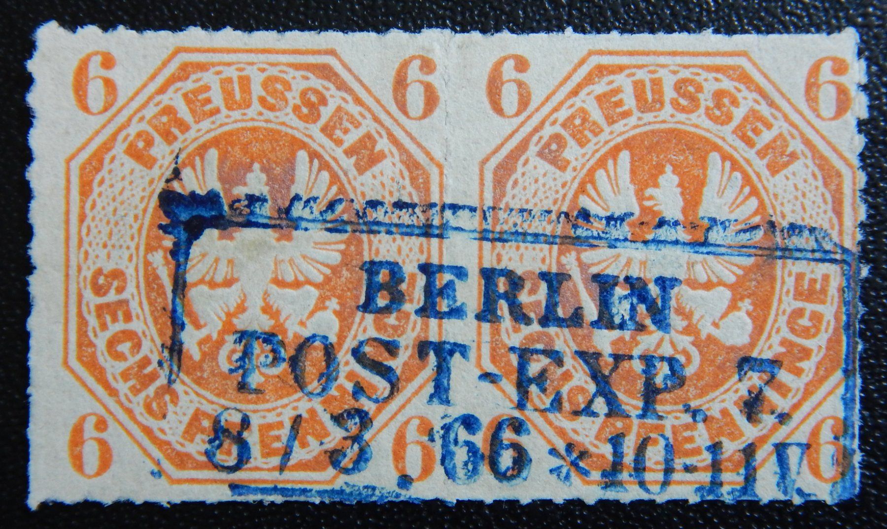 Tutti i francobolli: Preussen Kat. 15a gest. 1861 Kat. 40 Euro – Usato da Zürich venduto da Muehlekauf