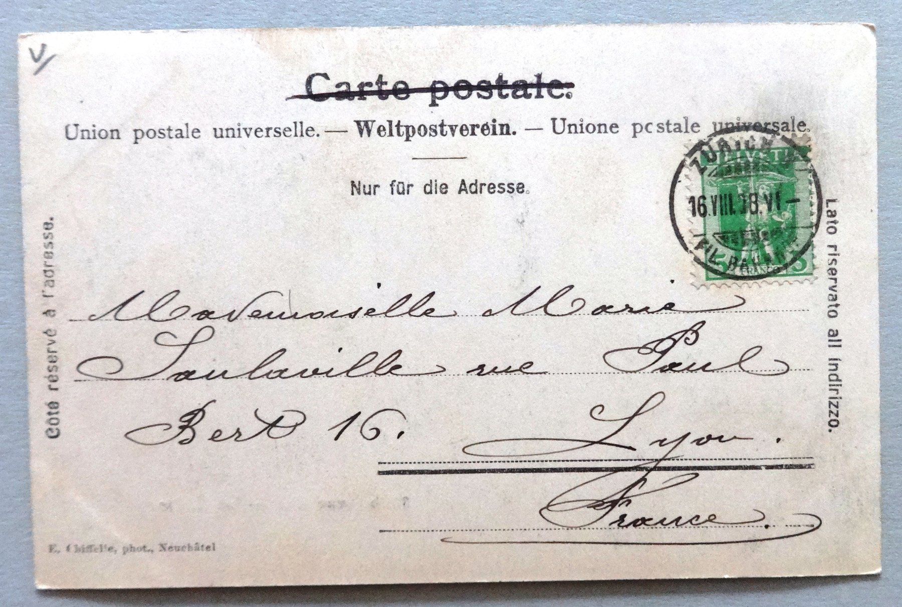 Cartes postales: Neuchâtel - Le Cloître – D'occasion à Fétigny par Billy2miny 1