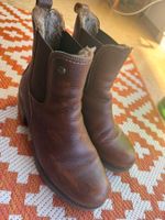 Chelsea Boots Leder braun gefüttert guter Zustand 41