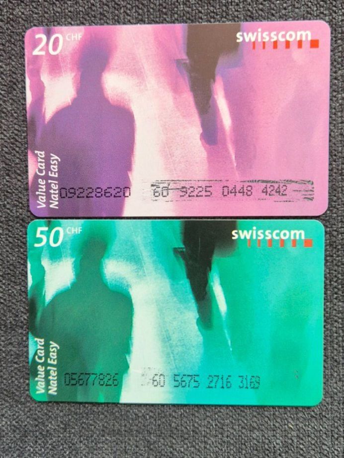 Swisscom Schede telefoniche: Swisscom Natel Easy Value Cards 20 CHF und 50 CHF – Usato da Horw venduto da mi.ba