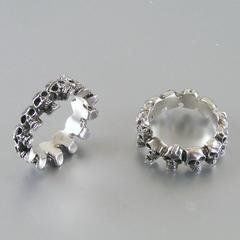 Ringe: Neu: Ring Skullbande Silber 925 / Gr. 59 – Neu (gemäss Beschreibung) aus Muri AG von Edlerweiss-Schwarz 1