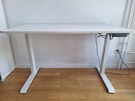 Contini höhenverstellbarer Bürotisch weiss elektrisch