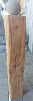 Massive Holzskulptur mit Stein, Garten Deko, Unikat, 115cm