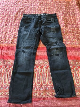 Denham Ridge Jeans Straight Fit schwarz W32 L30 neuwertig