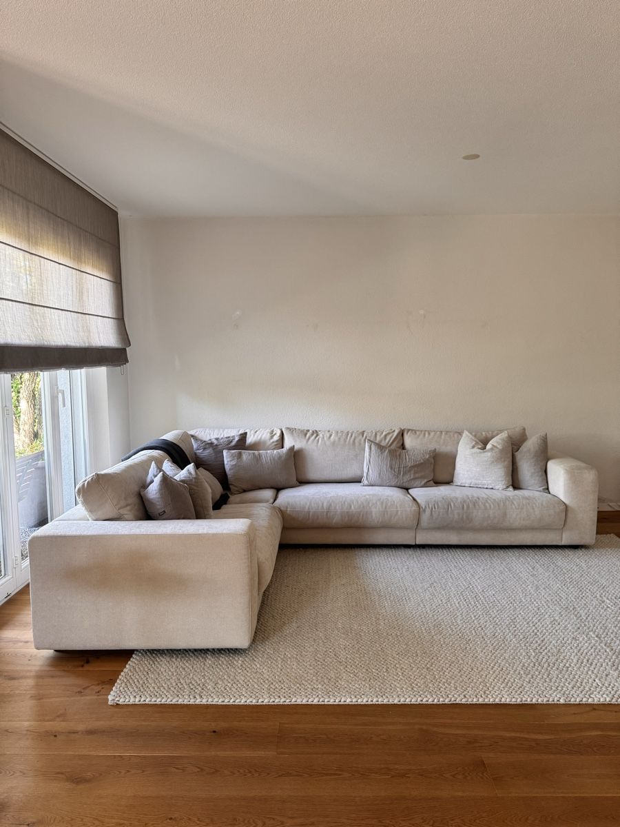 Sofas: Ecksofa Stoff beige gross – D'occasion à Rupperswil par AG07 1