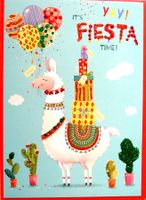 geburtstag anniversaire carte Karte Lama fiesta        #5051