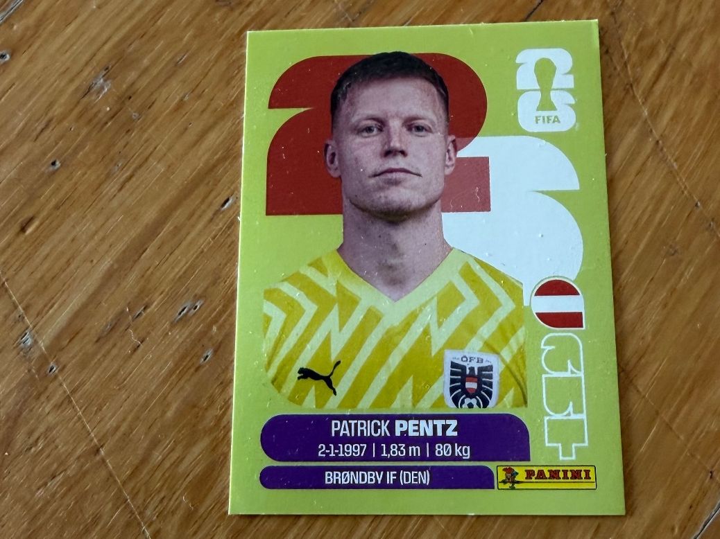 Panini Sammelbilder & Trading cards: Panini AUT 3 Patrick Pentz – Neu (gemäss Beschreibung) aus Zürich von bel5