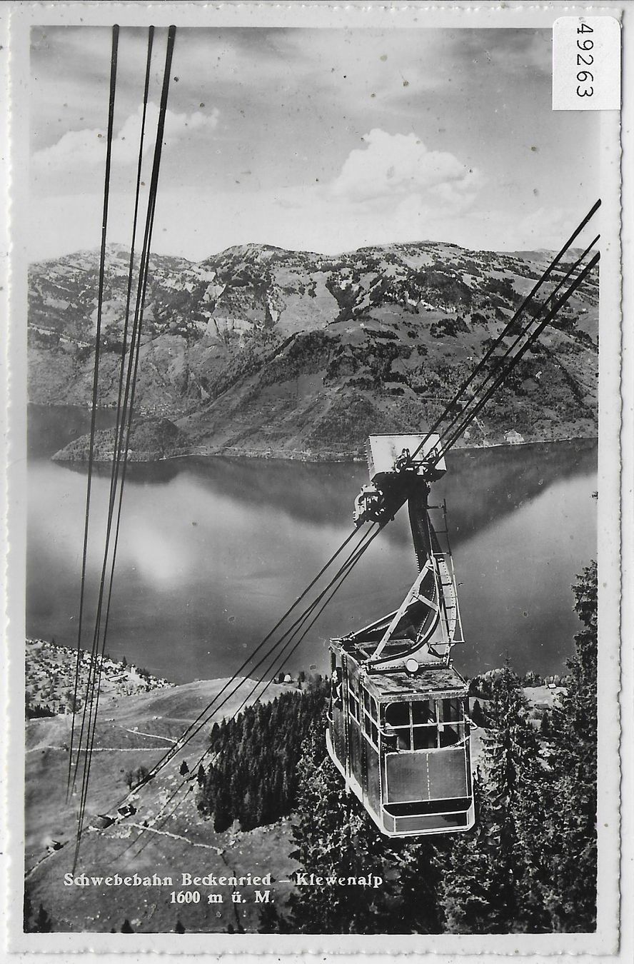 Cartoline postali: Schwebebahn Beckenried-Klewenalp – Usato da Ettingen venduto da Kartenplanet