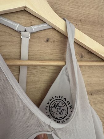Gymshark Sports Bra beige Gr. M 