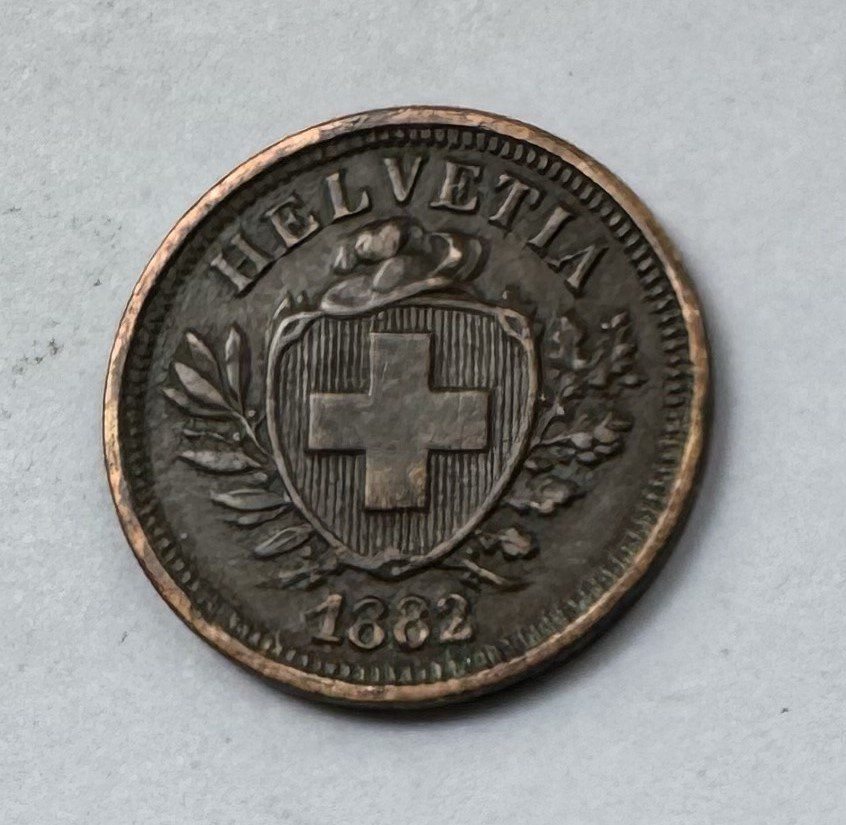 Tutti le monete: 1882 1 Rappen vz+ – Usato da Kirchberg SG venduto da Z-Collection