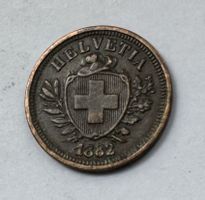 1882 1 Rappen vz+