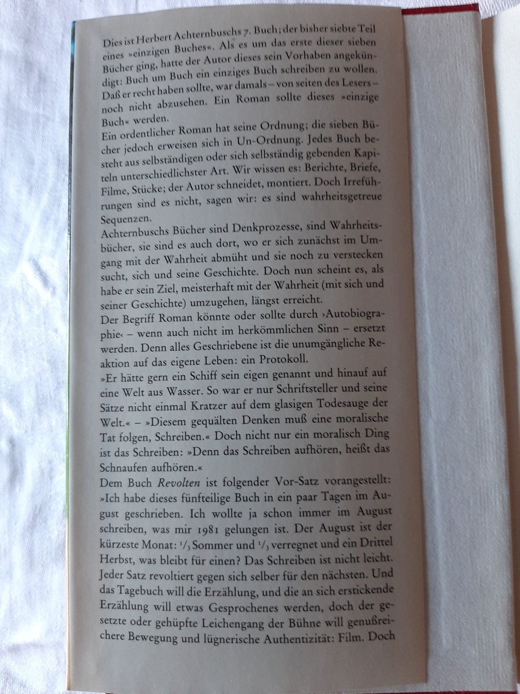 Bücher: Herbert Achternbusch: Revolten. Roman – Neu und originalverpackt aus Basel von kouki51 2