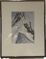 Françoise NIQUILLE (XXe) | Aiguille du Midi aquarelle
