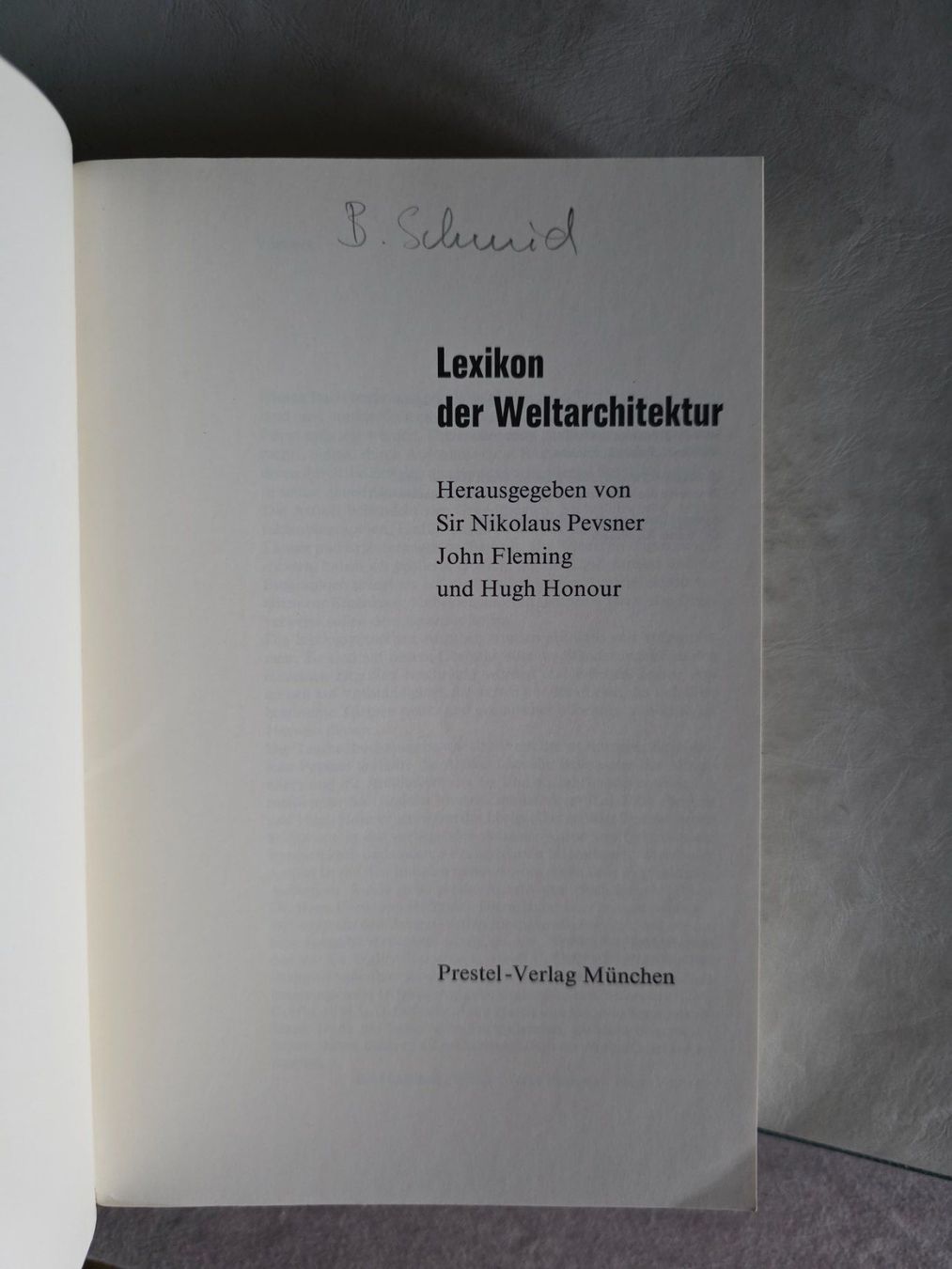 Bücher: Lexikon der Welt Architektur - Prestel 1971 – Gebraucht aus Walterswil BE von Lonitti 4